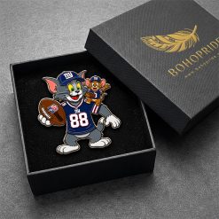 Tom and Jerry New York Giants Button Pin