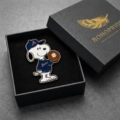 Atlanta Braves Snoopy Button Pin