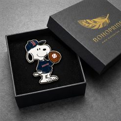 Boston Red Sox Snoopy Button Pin