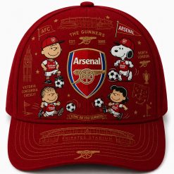 Snoopy x Arsenal Embroidered Cap