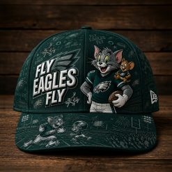 Philadelphia Eagles Tom & Jerry Embroidered Cap