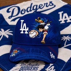 Luffy x Dodgers Embroidered Cap