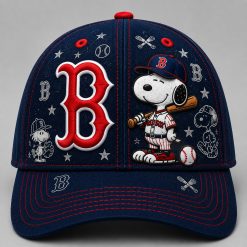 Boston Red Sox x Snoopy Embroidered Cap