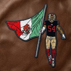 49ers Fred Warner Mexico Flag Iron-on Patch