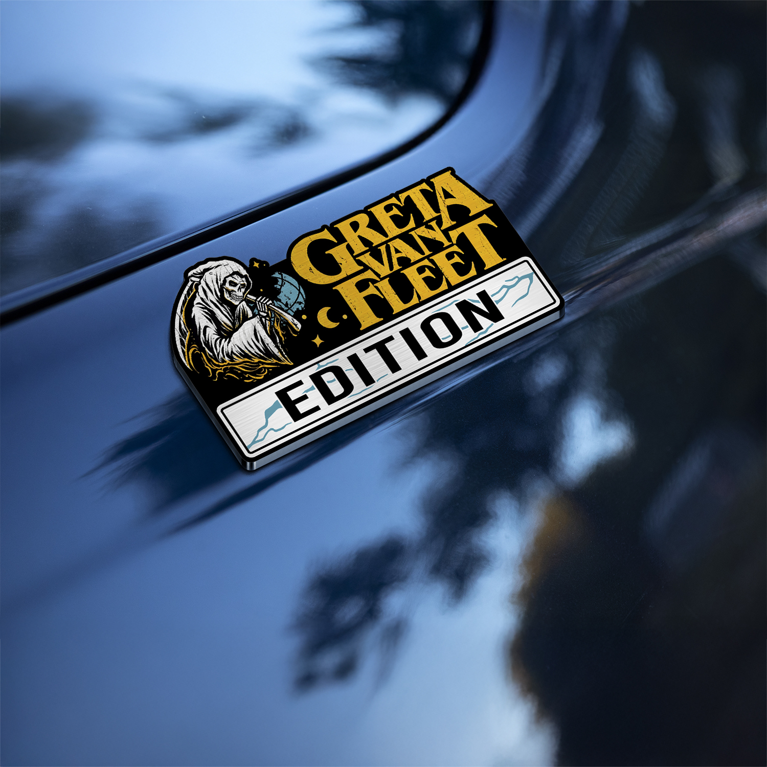 Car Name Emblem Badge Mockup 5