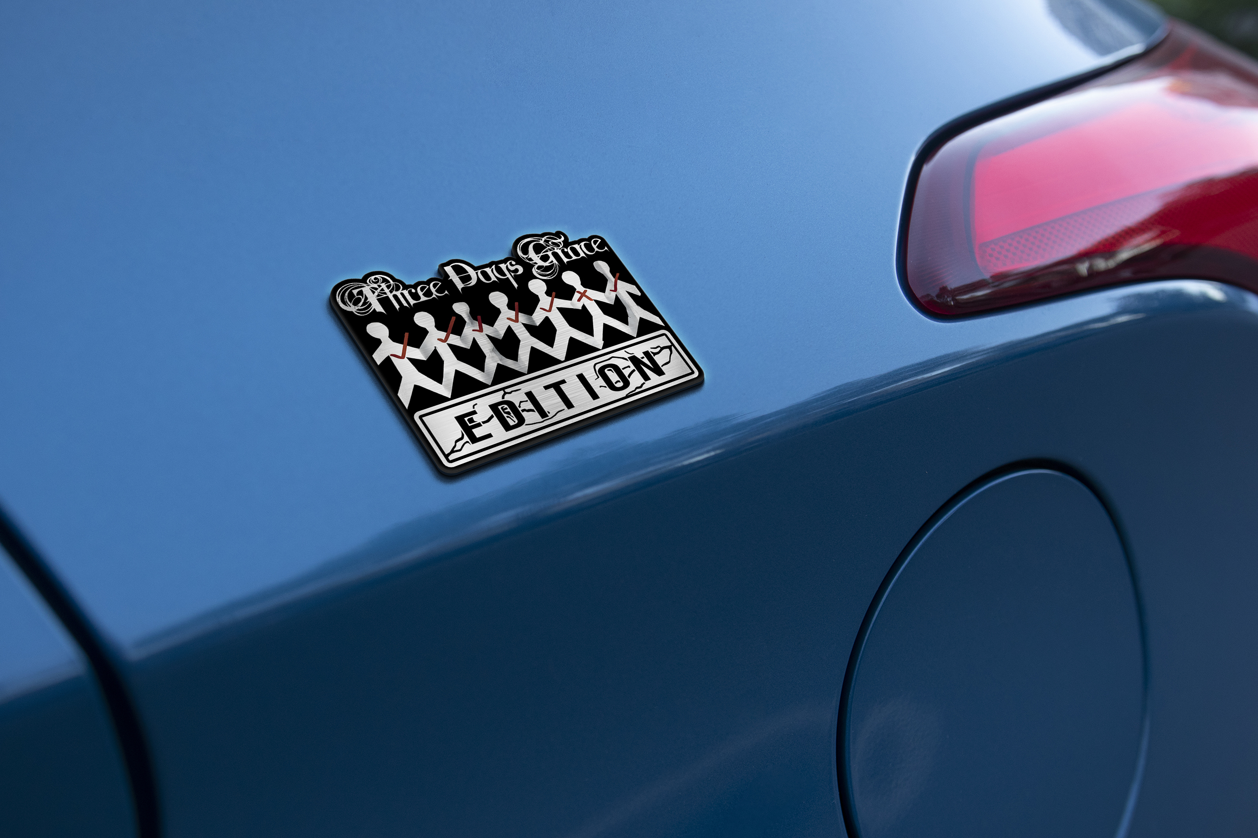 Car Name Emblem Badge mockup 1