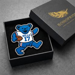 Buffalo Bills Dancing Bear Button Pin