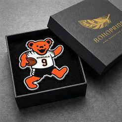 Cincinnati Bengals Dancing Bear Button Pin