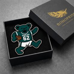 Philadelphia Eagles Dancing Bear Button Pin