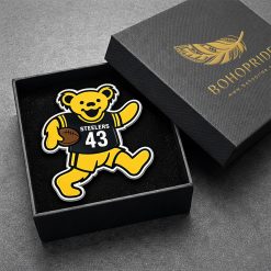 Pittsburgh Steelers Dancing Bear Button Pin