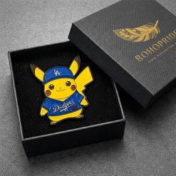 Pikachu x Dodgers Button Pin