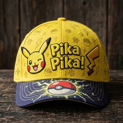 Pikachu PikaPika! Embroidered Cap
