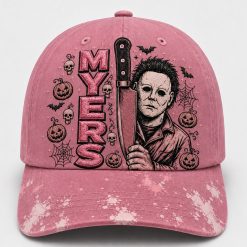 Michael Myers Pink Embroidered Cap