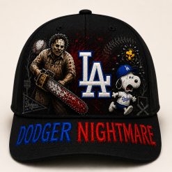 Leatherface x Dodgers Nightmare Embroidered Cap