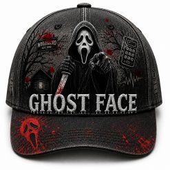 Ghost Face Embroidered Cap