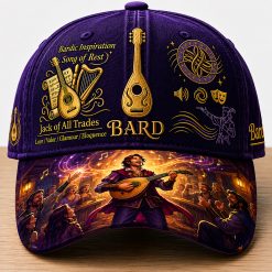 DND Bard Class Embroidered Cap