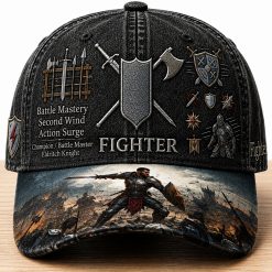 DND Fighter Class Embroidered Cap