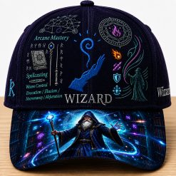 DND Wizard Class Embroidered Cap