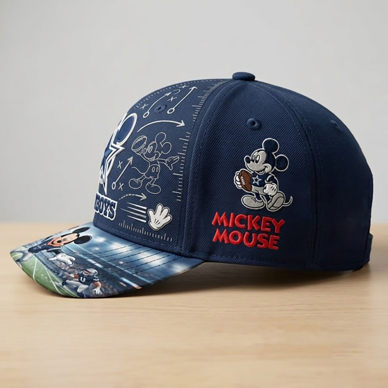 Dallas Cowboys x Mickey Mouse Embroidered Cap 3