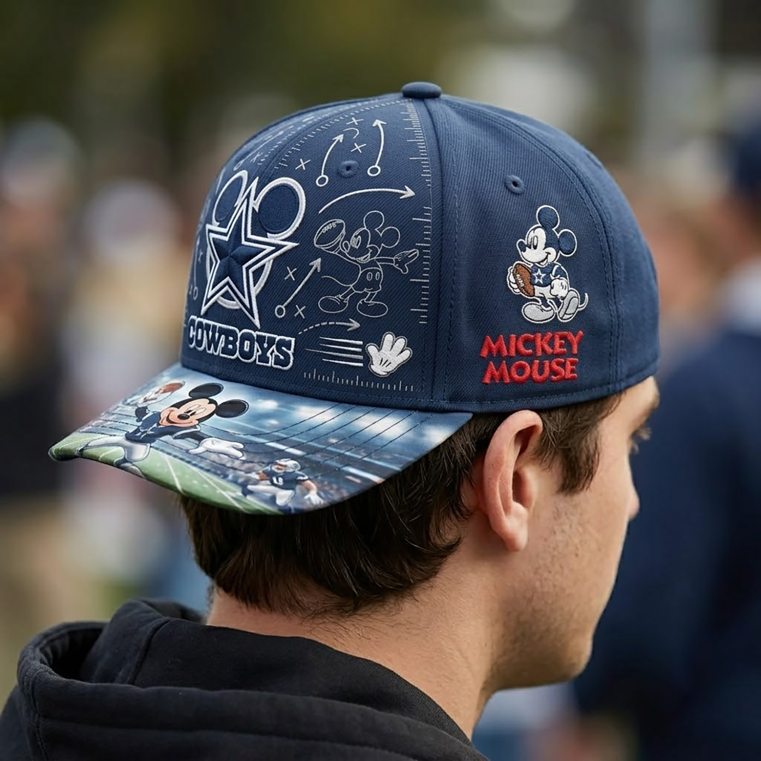 Dallas Cowboys x Mickey Mouse Embroidered Cap 4