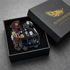 Houston Texans x Horror Button Pin