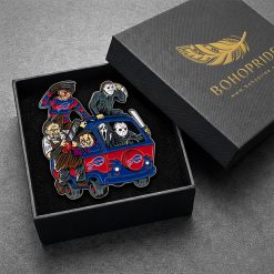 Buffalo Bills x Horror Button Pin